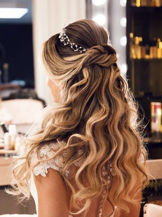 penteado semi preso para casamento
