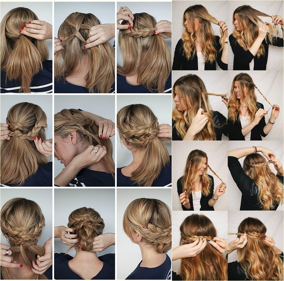 ideias de penteados com trança para iniciantes