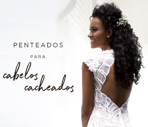 Penteados para cabelos curtos cacheados em casamentos
