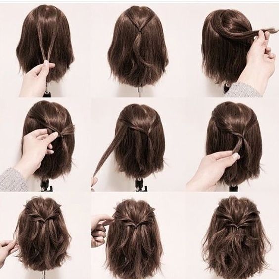 penteados para cabelo curto e fino