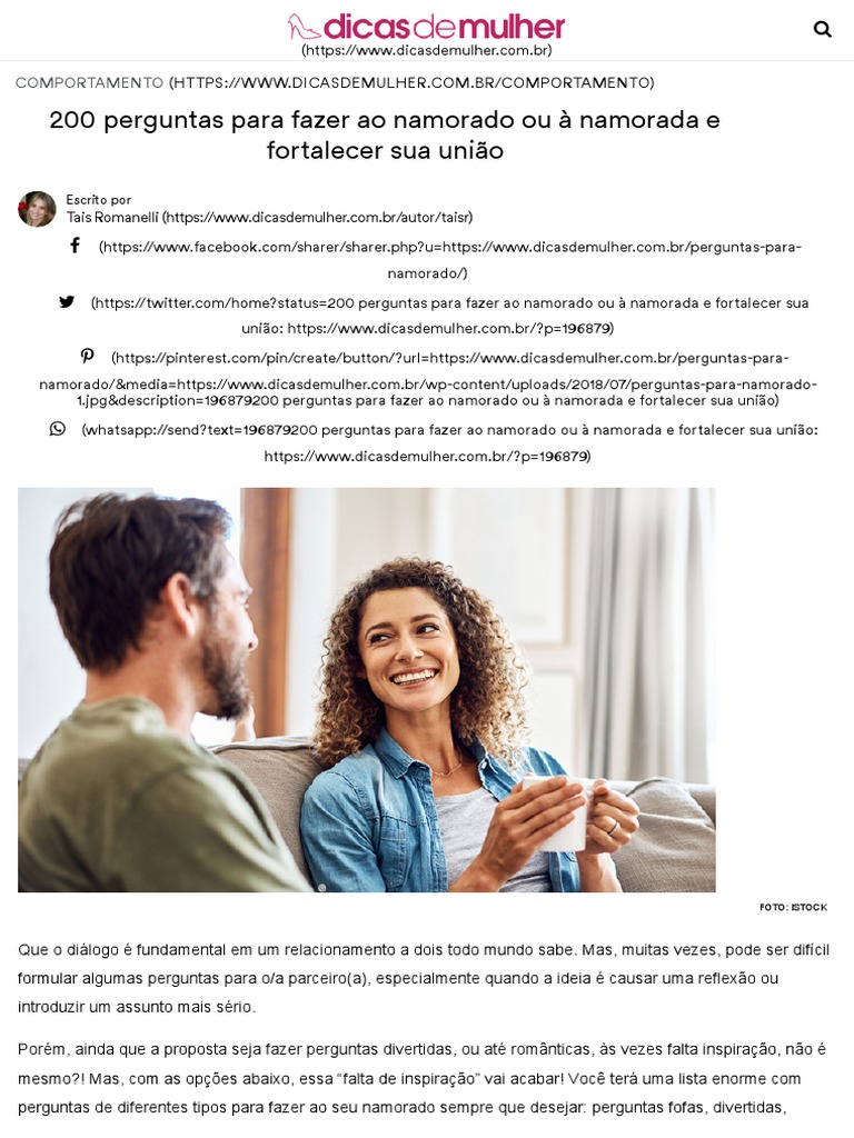 Perguntas Engraçadas para Casais: Risadas Garantidas