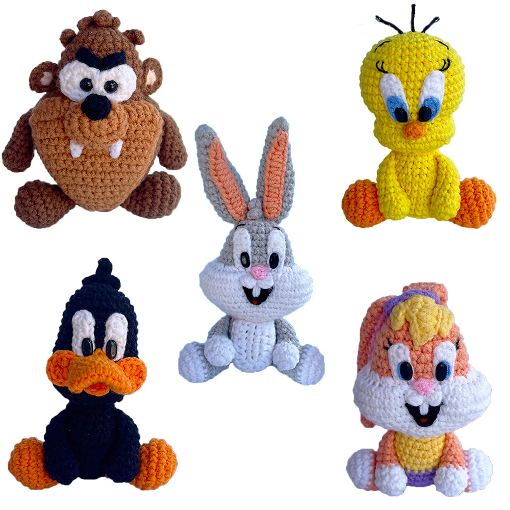 personagens de desenhos em amigurumi
