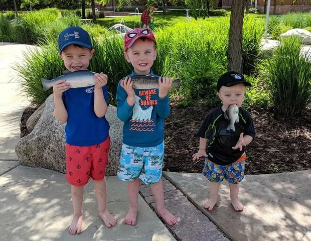 pescaria em família