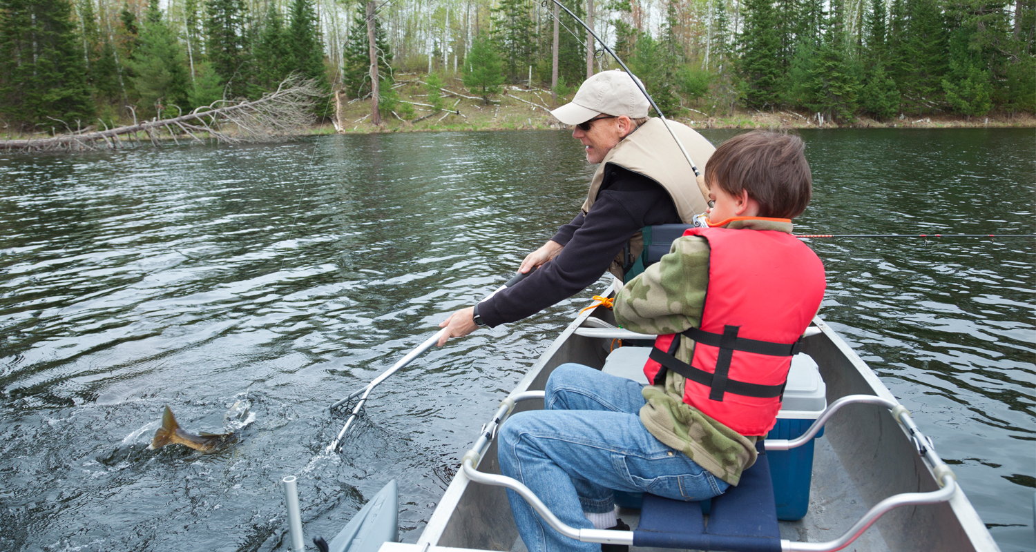 pescaria em família
