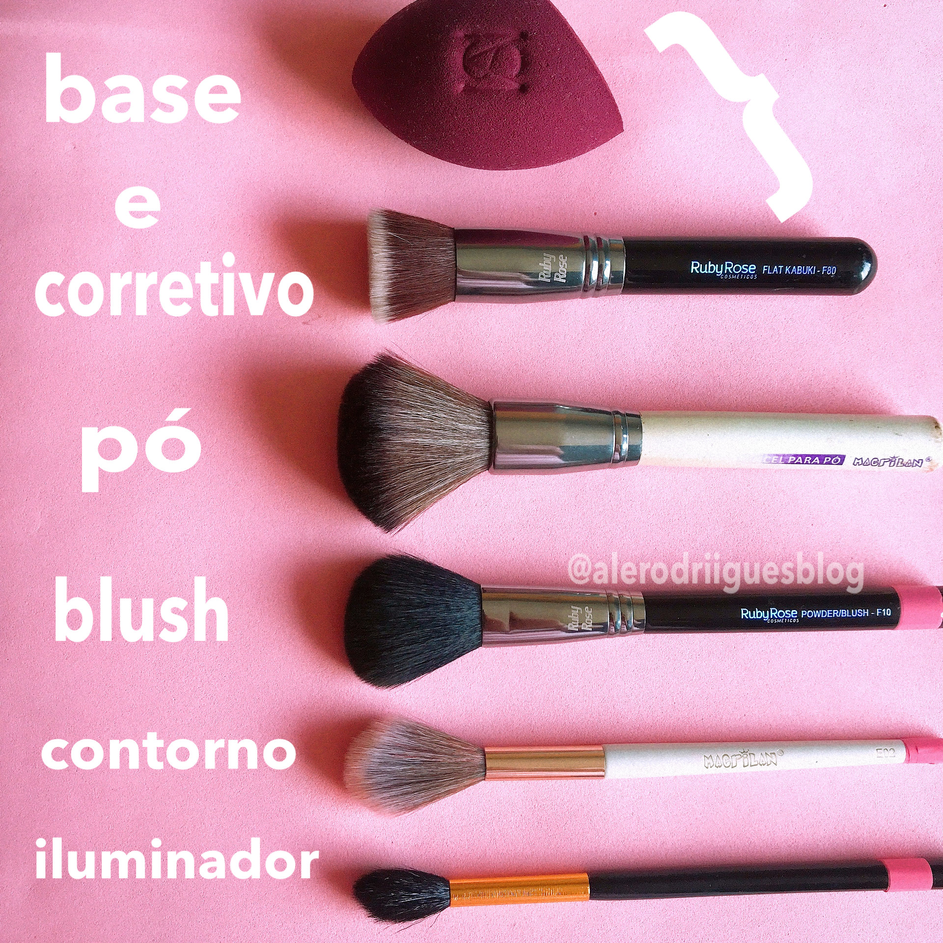 pincéis de maquiagem para iniciantes