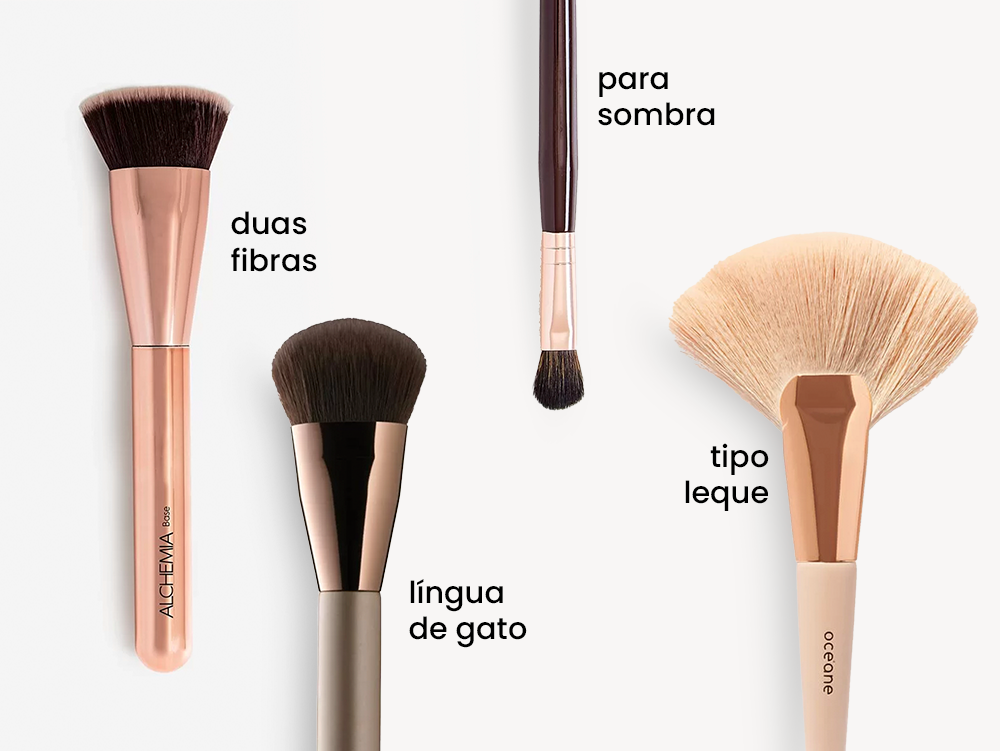 pincel para maquiagem natural