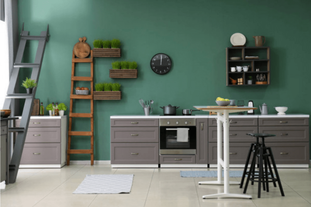 acabamento de tinta para cozinha resistente a gordura