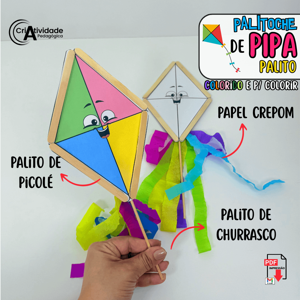 como fazer pipa de papel caseira