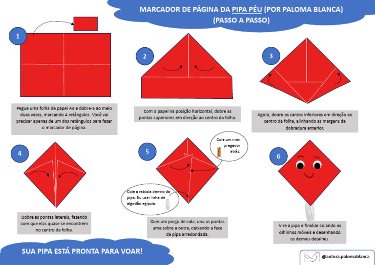 como fazer pipa de papel caseira