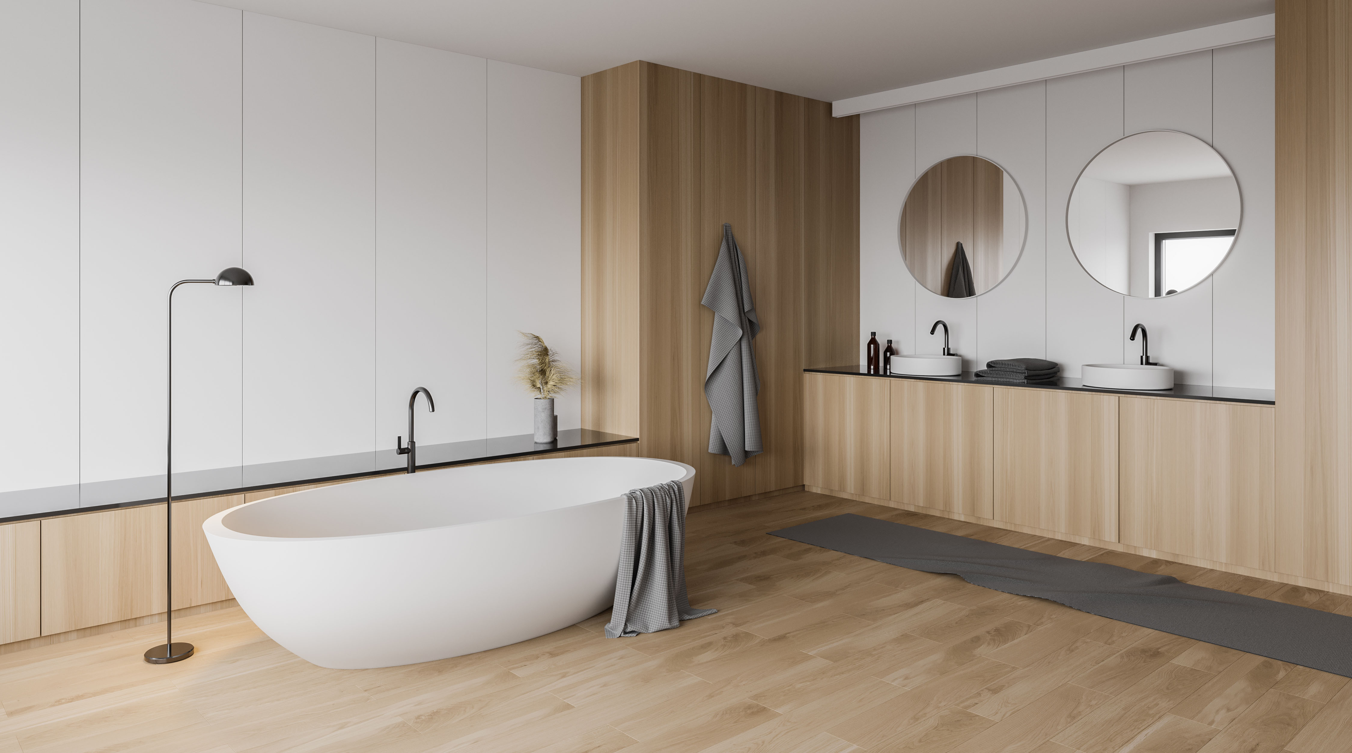 alternativas ao piso de madeira no banheiro