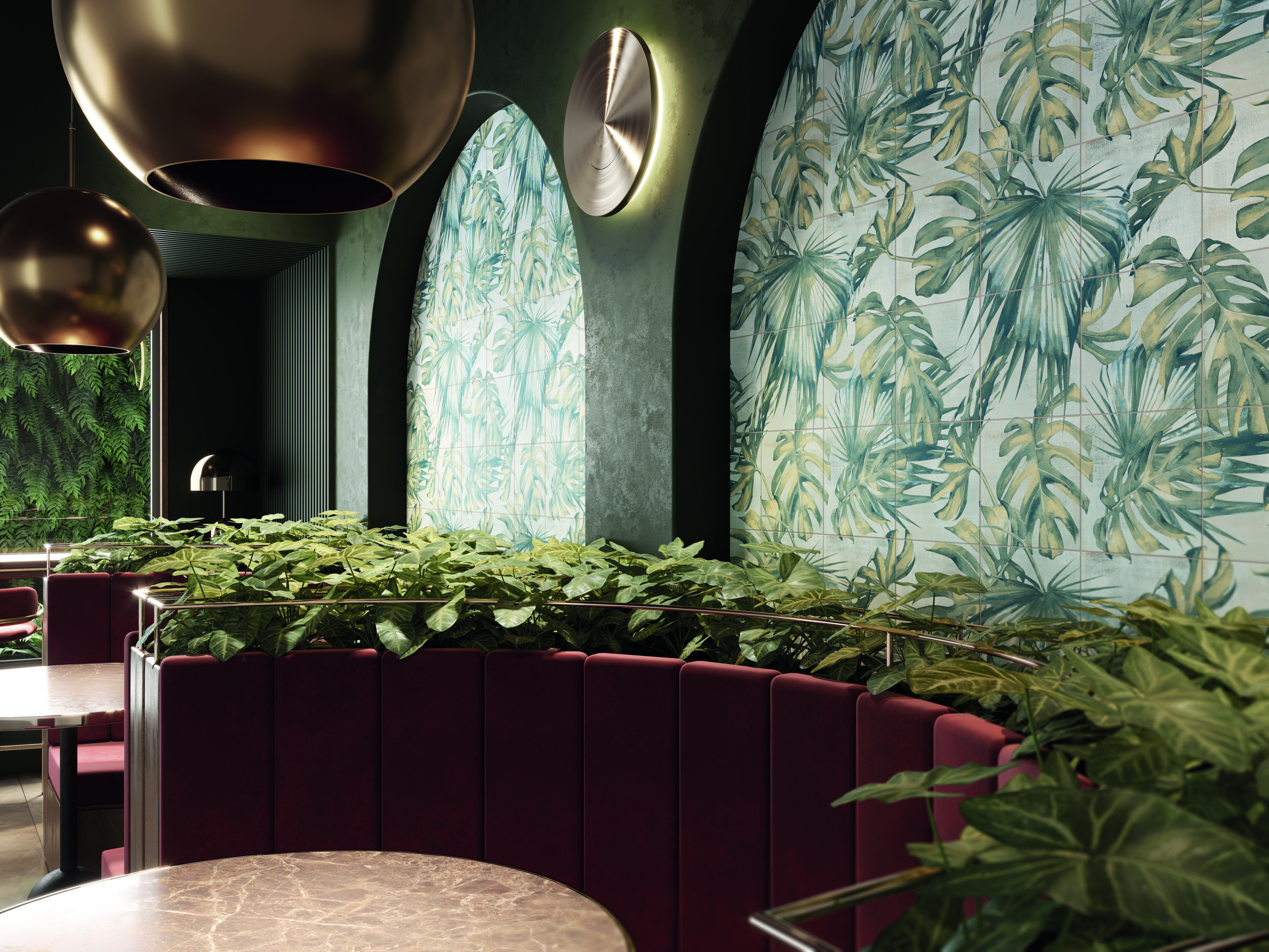 cores biofílicas para ambientes internos