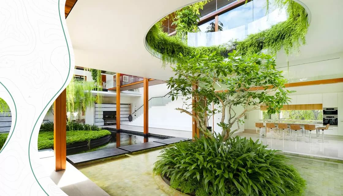 piso e arquitetura biofilica