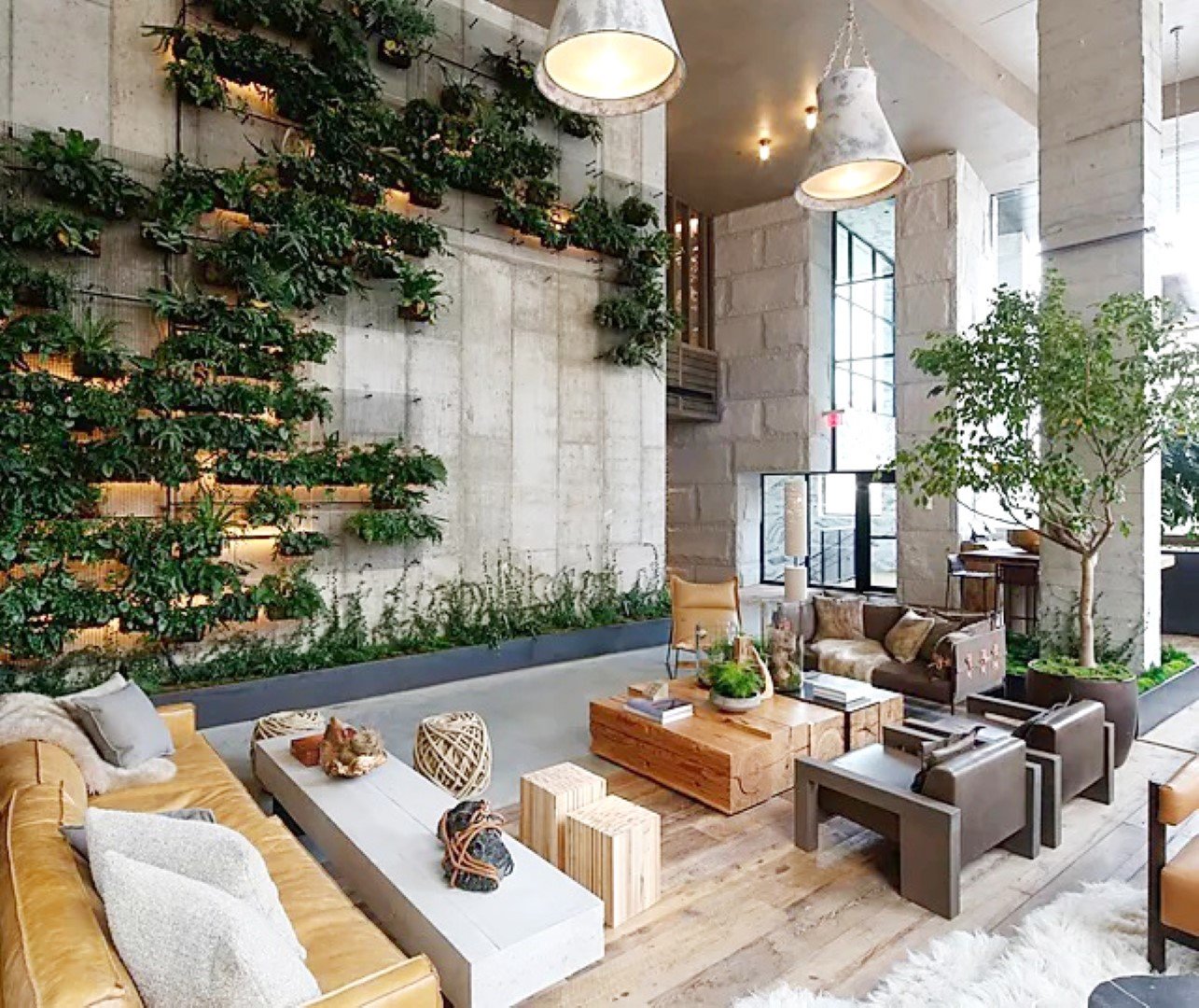 design biofílico em pisos residenciais