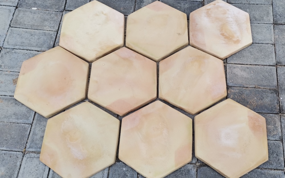 tipos de piso hexagonal