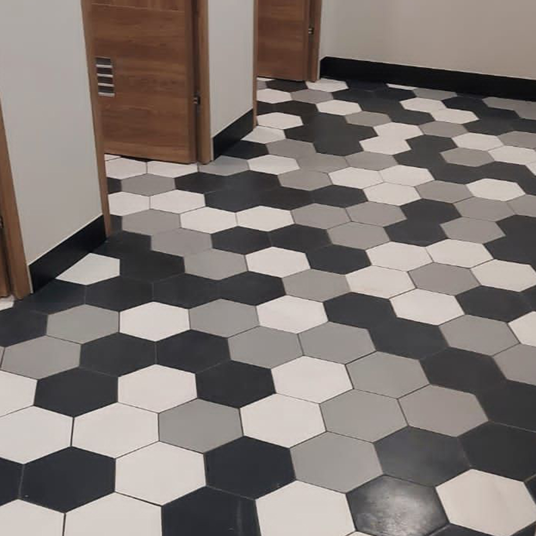 piso hexagonal