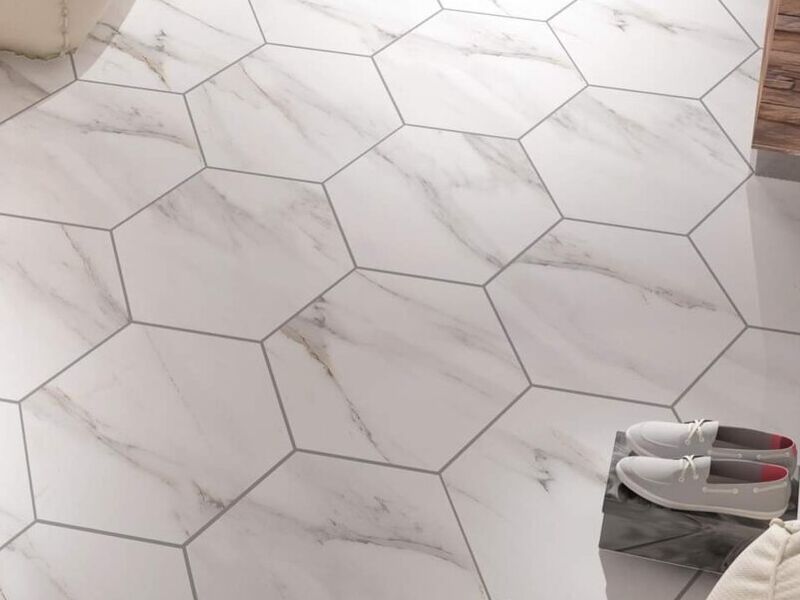 tipos de piso hexagonal