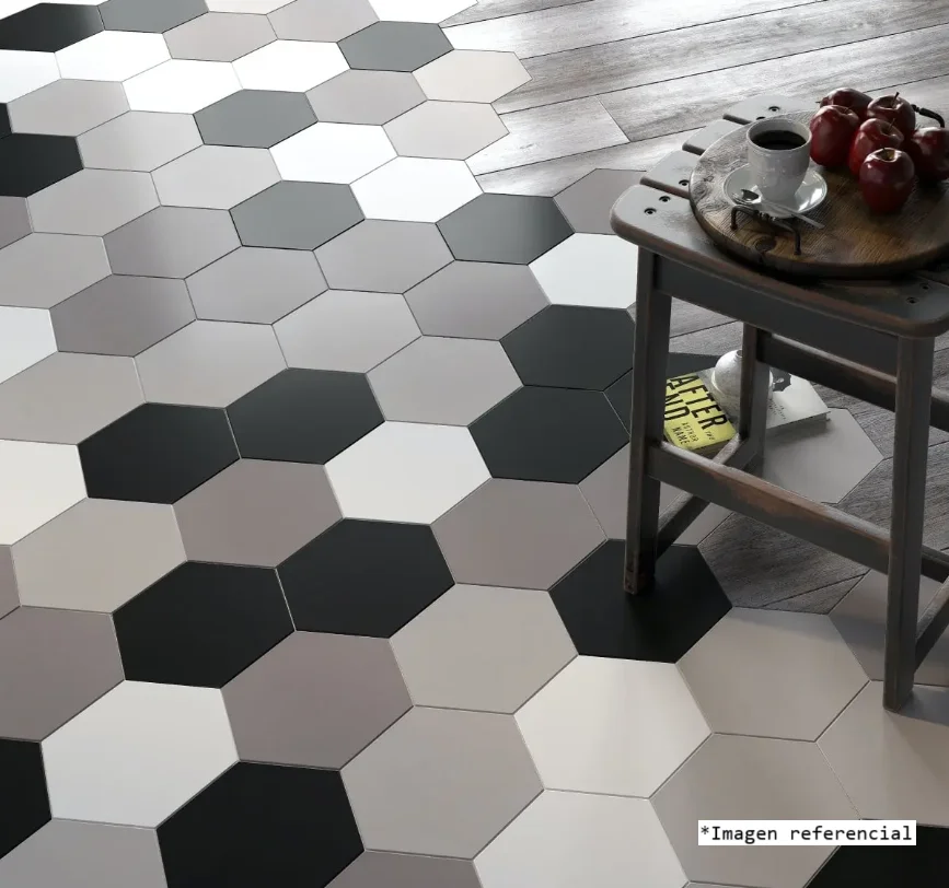 piso hexagonal