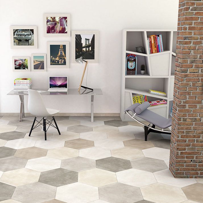 piso hexagonal