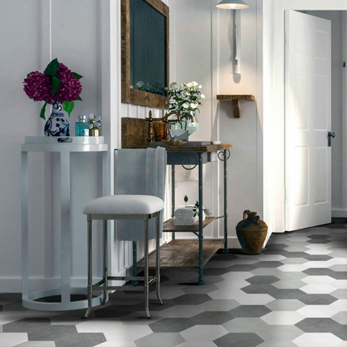 instalação revestimento geométrico