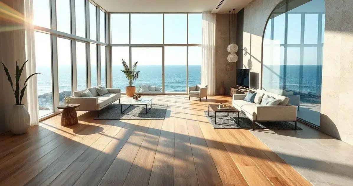 vantagens porcelanato cerâmica e vinílico para litoral