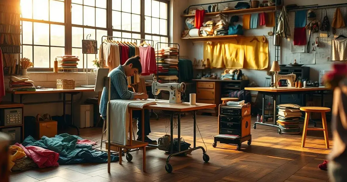 piso para atelie de costura