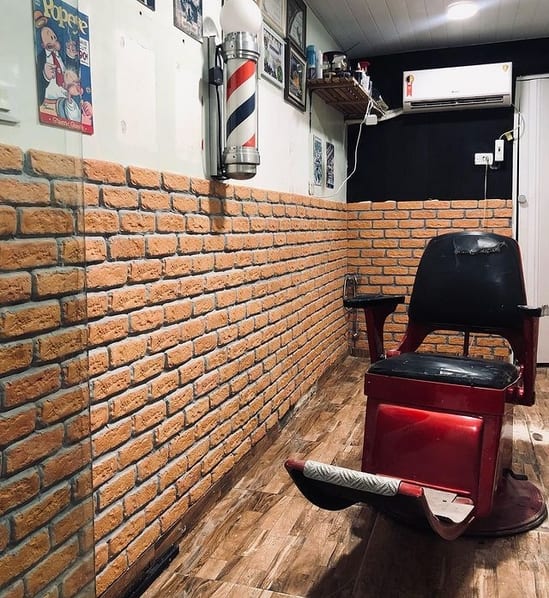 piso para barbearia