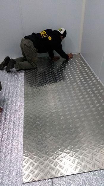 piso para câmara frigorífica