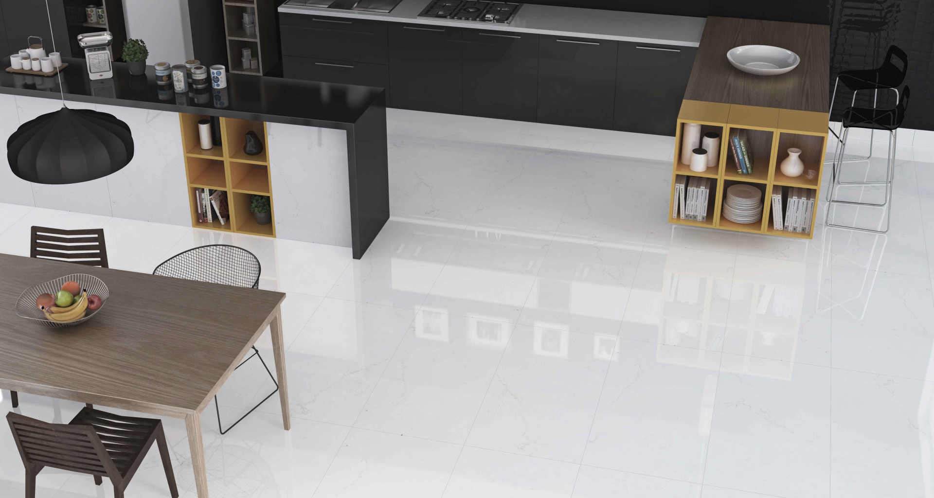 melhor piso para cozinha que não escorrega