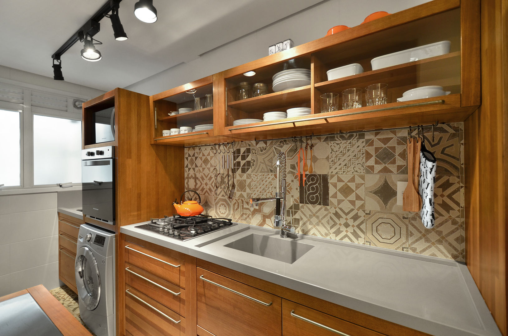 piso para cozinha e lavanderia juntas