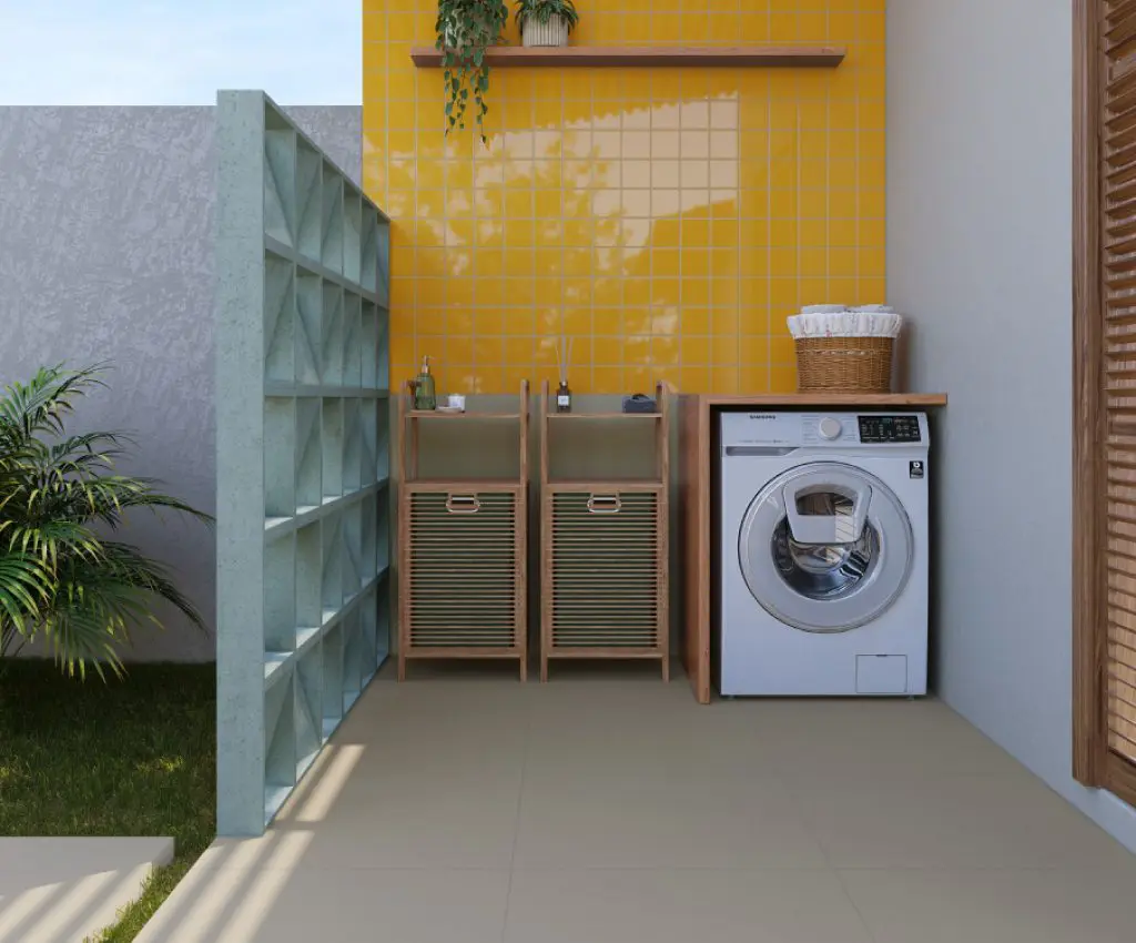 piso para cozinha e lavanderia juntas