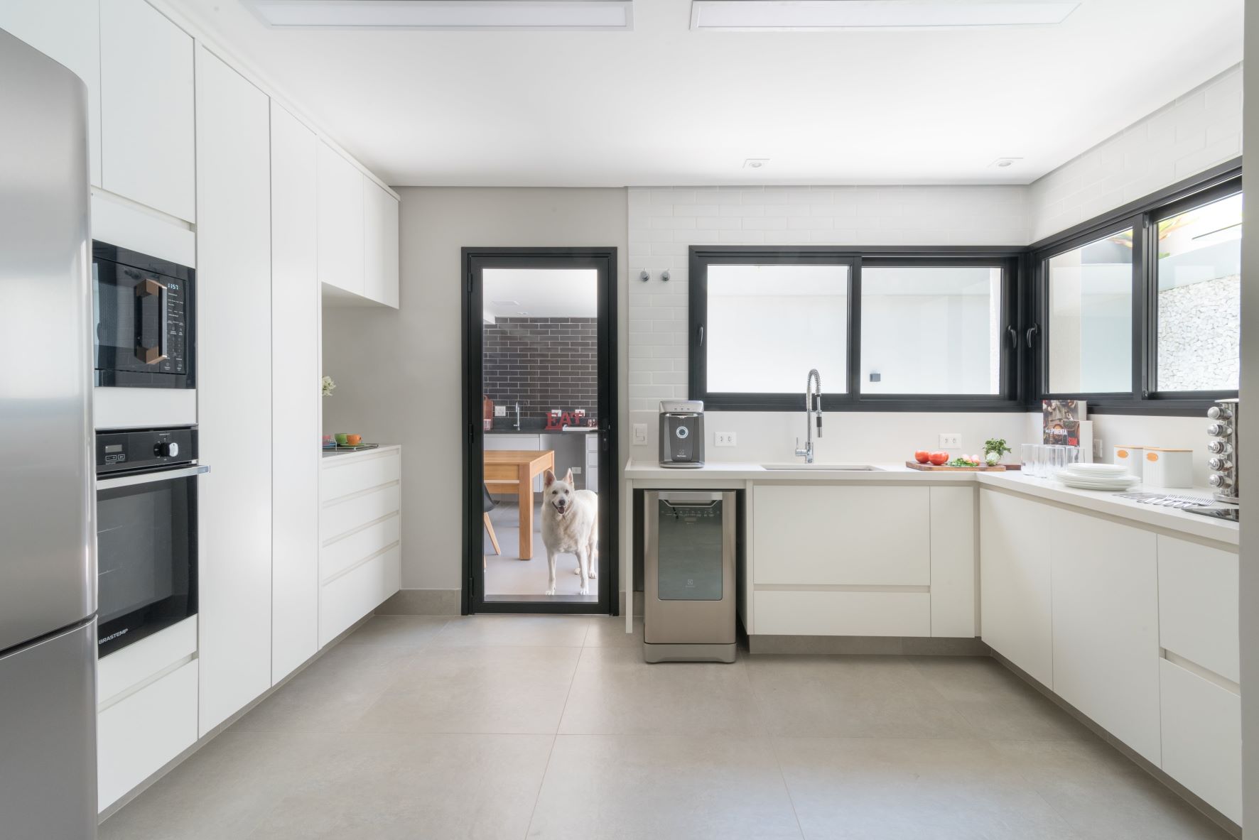 piso para cozinha pequena