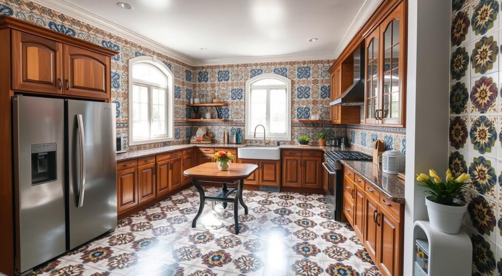 piso para cozinha pequena