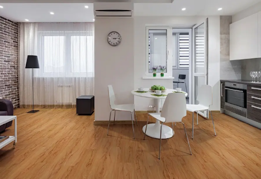 piso para sala e cozinha integradas