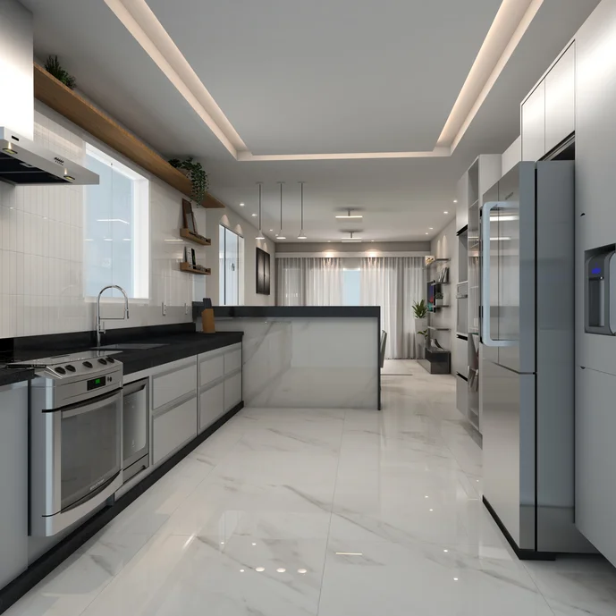 manutenção de piso vinílico em ambientes integrados