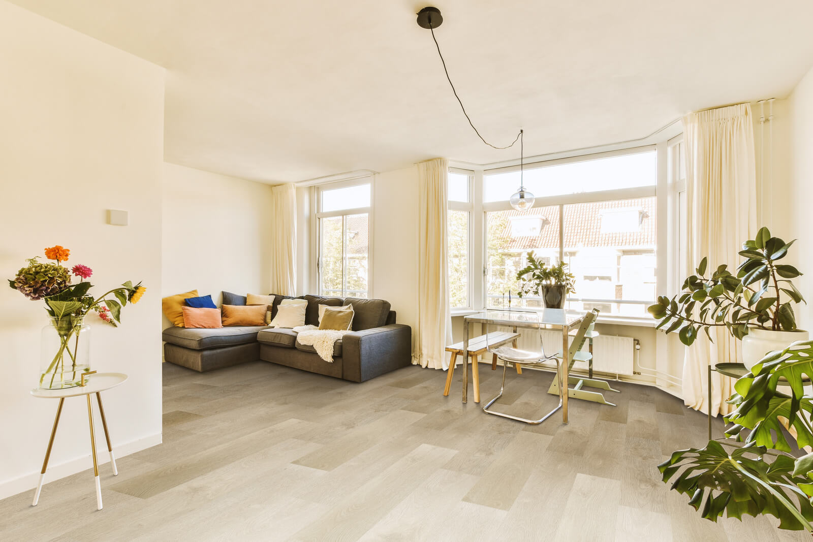 melhor piso para sala de estar moderna