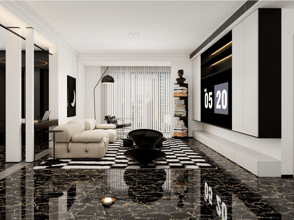 tipos de piso para sala com orçamento limitado