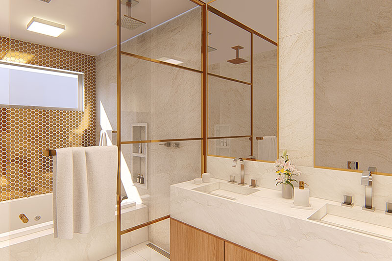 planta banheiro 2x2 com box de canto ou porta de correr