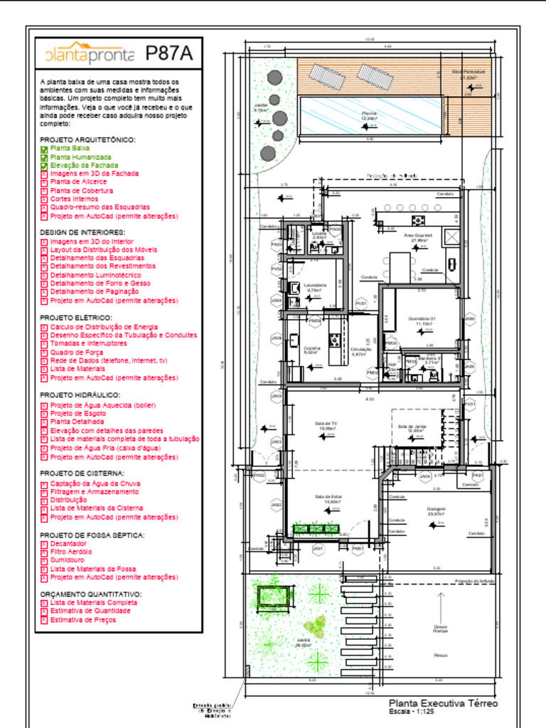 o que é uma planta arquitetônica