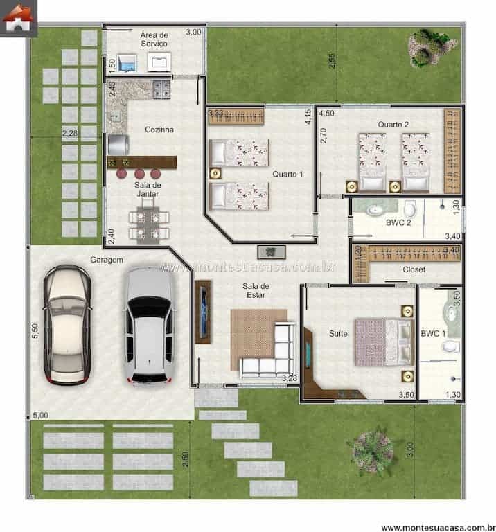 tipos de plantas de casas
