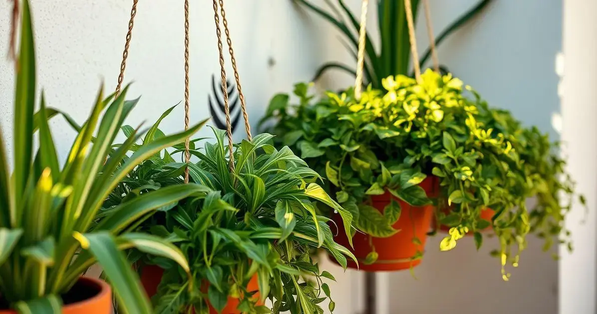 plantas pendentes para sol forte