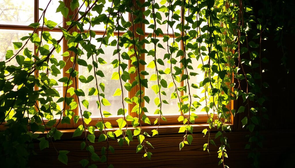 plantas pendentes de sol