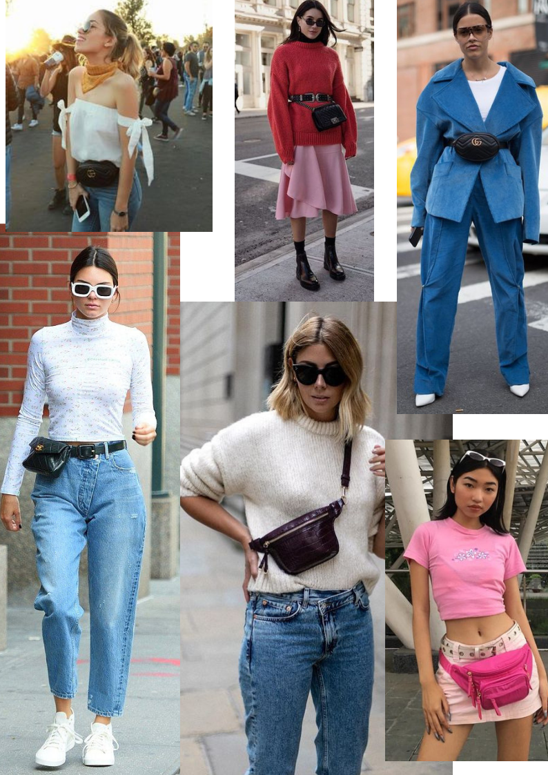 pochete de couro como acessório de moda