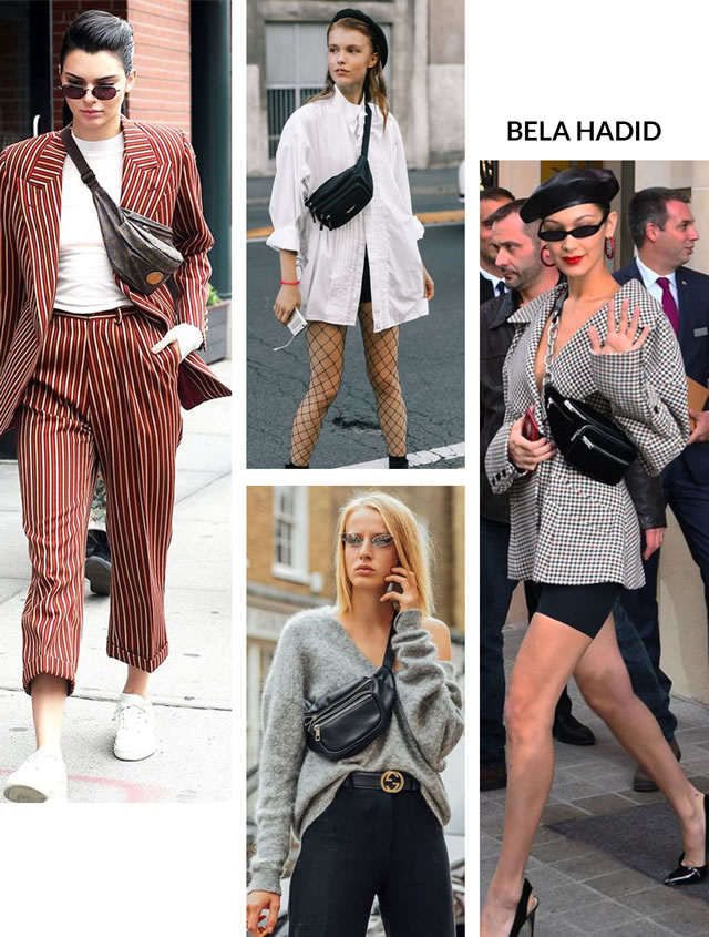 pochete de couro como acessório de moda