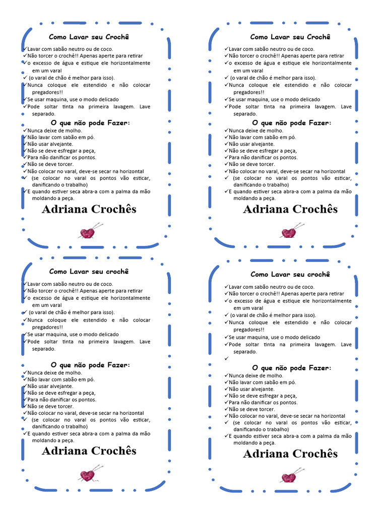 instruções para lavar amigurumi na máquina