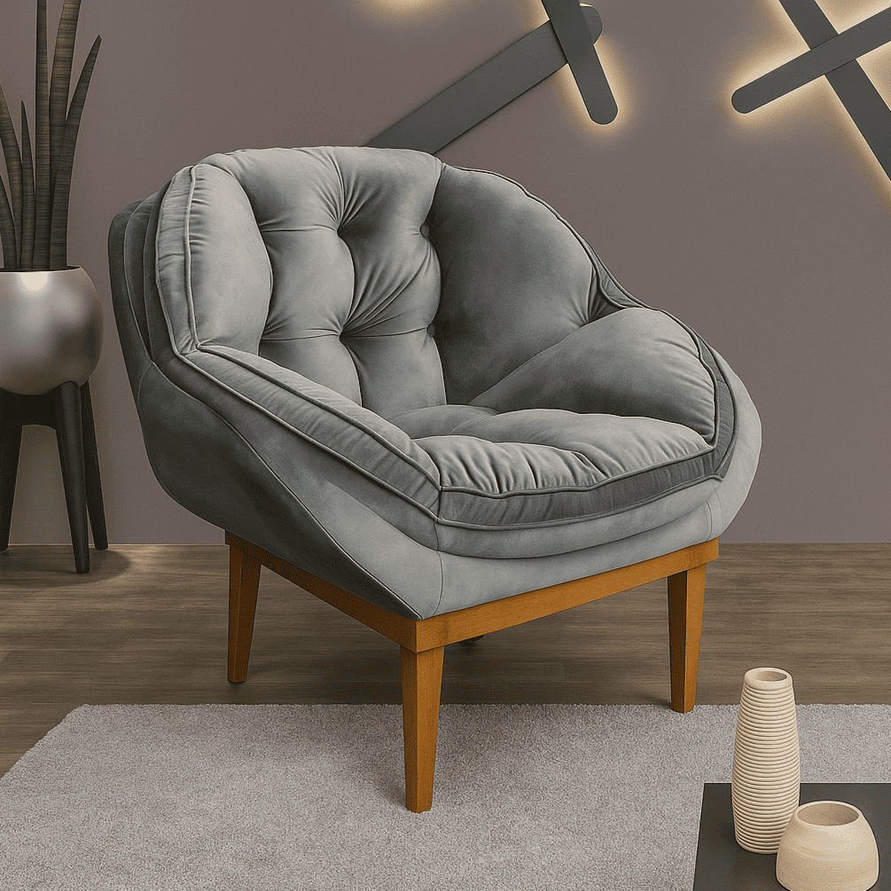 poltrona giratória para sala de estar