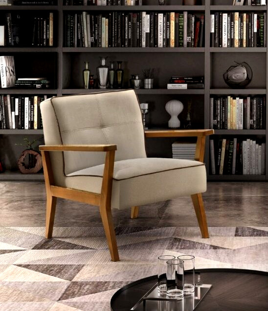 poltronas modernas com base giratória