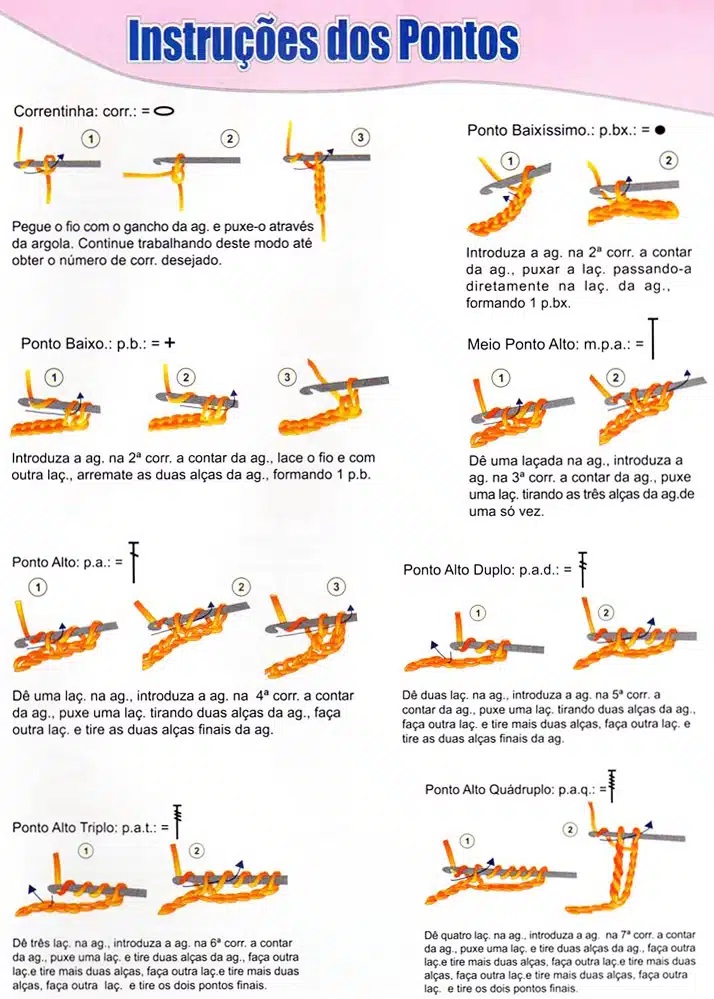 ponto baixíssimo crochê iniciante