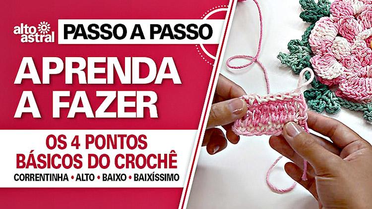 pontos basicos de croche