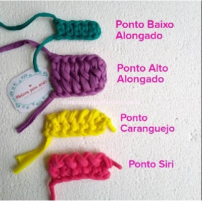 ponto alto crochê para roupas