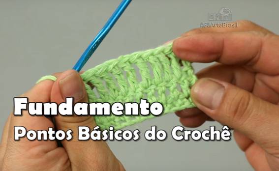 como fazer correntinha crochê